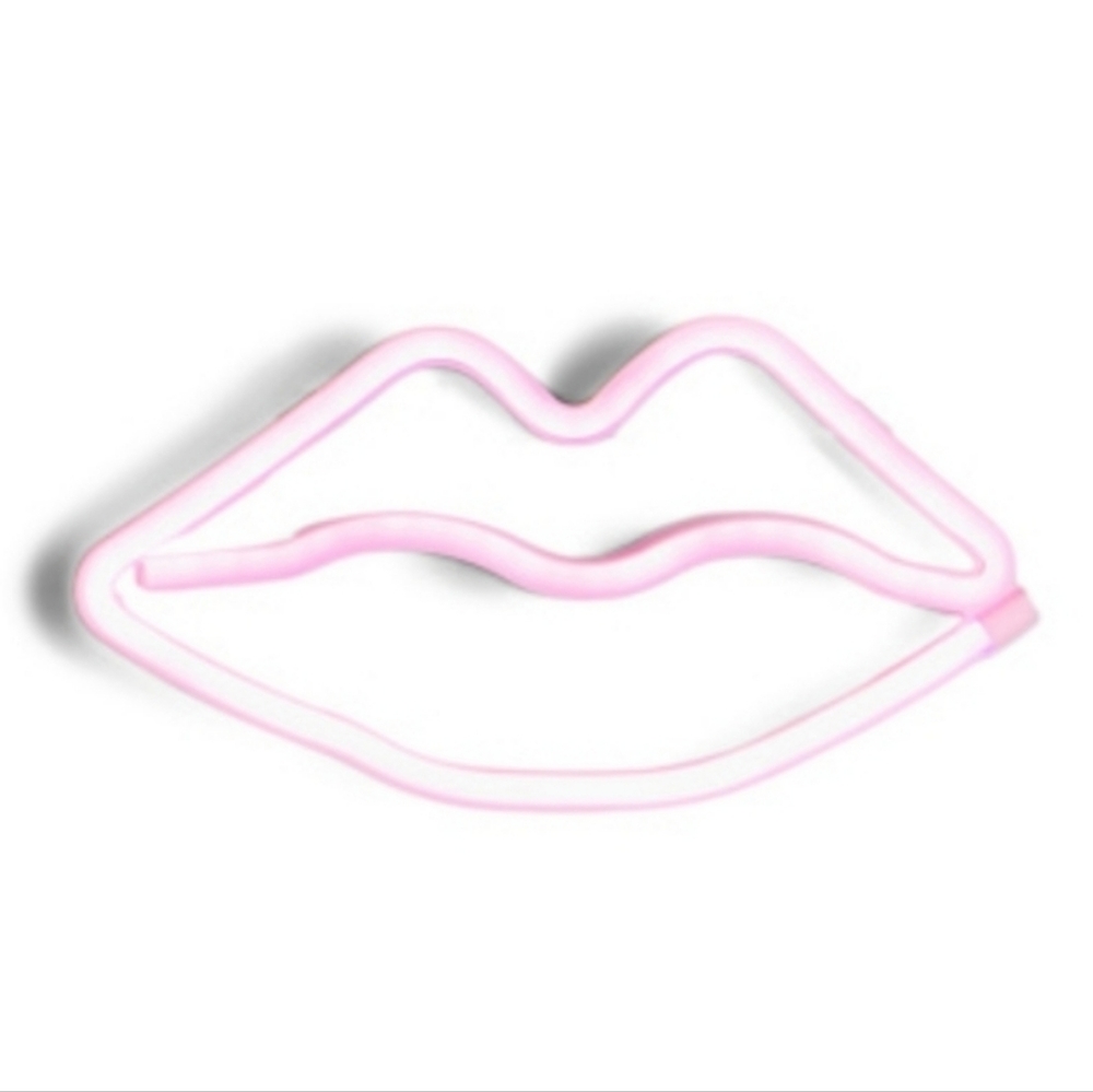 Pink Lips Neon Light